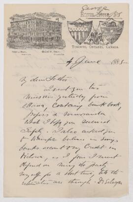 Letter, 4 June 1885