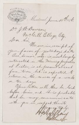 Letter, 15 June 1876
