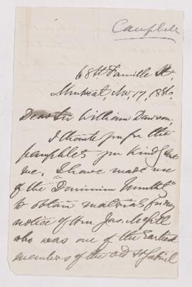 Letter, 17 November 1886