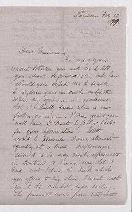 Letter, 27 February 1870