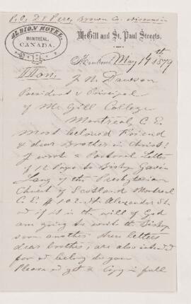 Letter, 14 May 1879