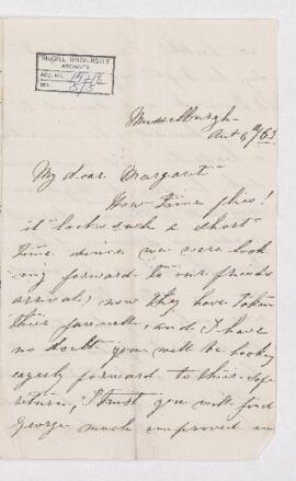 Letter, 6 August 1865
