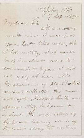 Letter, 7 September 1870