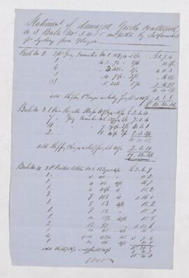 Memo, November 1853