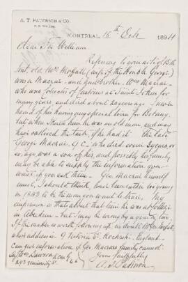 Letter, 18 October 1894