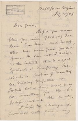 Letter, 15 July 1896