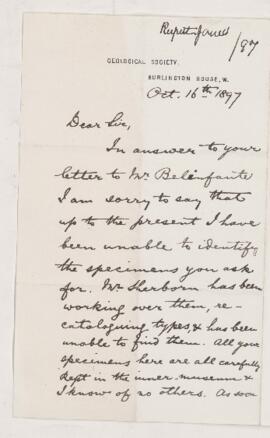 Letter, 16 October 1897