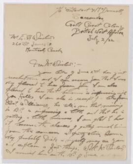 Letter, 2 July 1922