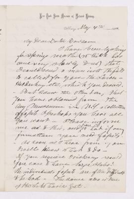 Letter, 4 May 1882