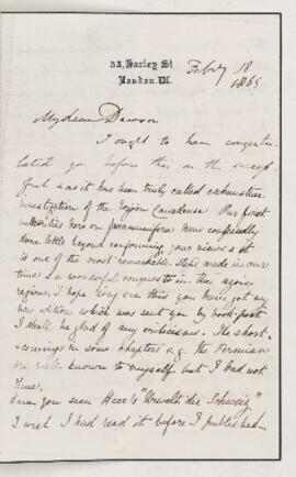 Letter, 18 February 1865