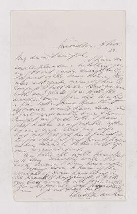 Letter, 5 November 1880