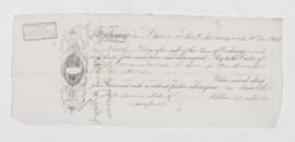 Bill of exchange, 11 August 1838