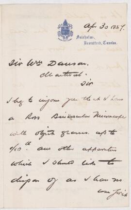 Letter, 30 April 1887