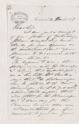 Letter, 20 March 1878