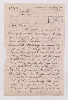 Letter, 28 July 1870