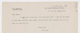 Letter to Harvey Cushing, March 9, 1918