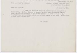 Letter to Colonel Wilson, January 26, 1915