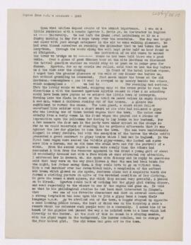 Notes taken from Osler's pocket notebook