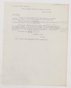 Letter to John Alexander Nixon, January 27, 1913