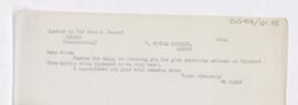 Letter to John W. Moore, March 22, 1916