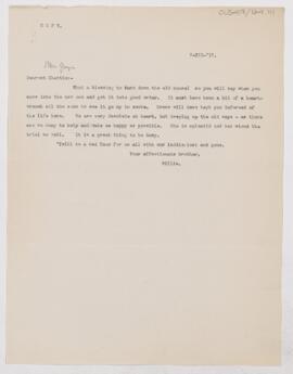 Letter to Charlotte (Chattie, Mrs. Charles Gwyn) Osler, December 7, 1917