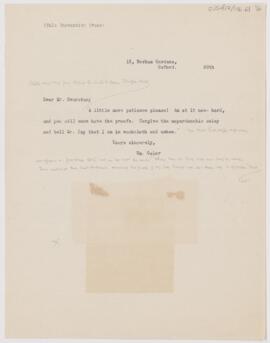 Letter to  Yale University Press, November 20, 1913
