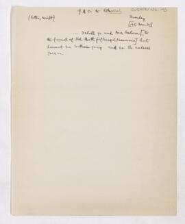 Letter to Thomas Archibald Malloch, November 25, 1918