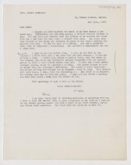 Letter to Mabel Brewster, April 2, 1907