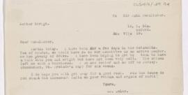 Letter to John Young Walker MacAlister, July 30, 1919