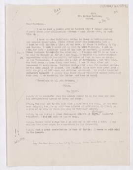 Letter to Fielding Hudson Garrison, February 26, 1916