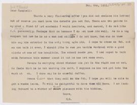 Letter to Campbell Palmer Howard, February 6, 1915