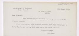 Letter to Marion Harry Spielmann, March 19, 1919
