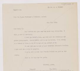 Letter to Henry Mills Thomas, January 9, 1910