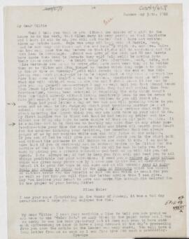 Letter to William Osler, May 30, 1866