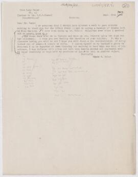 Letter to Charles Nicoll Bancker Camac