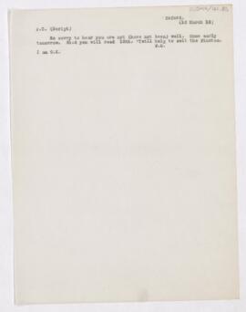 Letter to Thomas Archibald Malloch, March 10, 1916