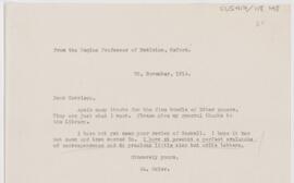 Letter to Fielding Hudson Garrison, November 30, 1914