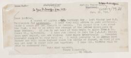 Letter to Edward A. Sharpey Schäfer, November 10, 1883