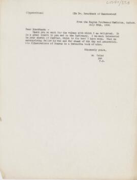 Letter to E.M. Brockbank