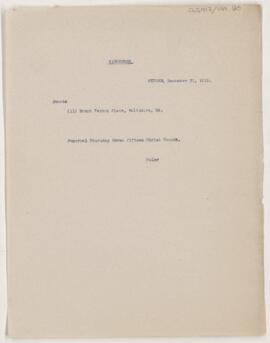 Letter to Henry Barton Jacobs, December 31, 1919