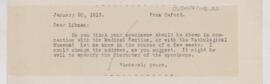 Letter to Emanuel Libman, January 20, 1913