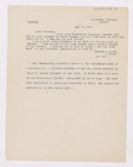 Letter to Edward Clark Streeter, May 21, 1919