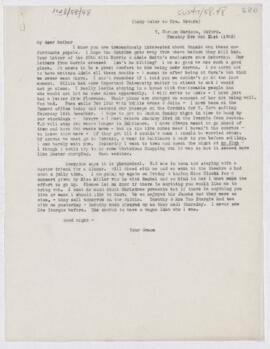 Letter to Mrs. John Revere