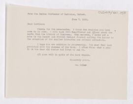 Letter to Fielding Hudson Garrison, June 7, 1916