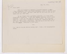 Letter to Fielding Hudson Garrison, December 30, 1916