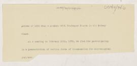 Cushing's notes, the Microscopic Club, February 25, 1878