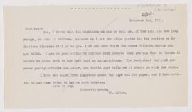 Letter to Henry Phipps, December 5, 1911