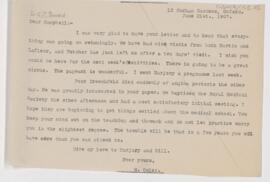 Letter to Campbell Palmer Howard, June 21, 1907