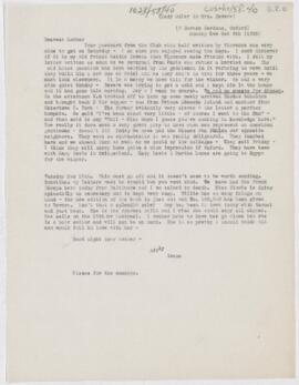 Letter to Mrs. John Revere