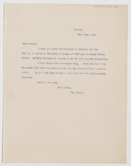 Letter to Henry Barton Jacobs, June 28, 1913